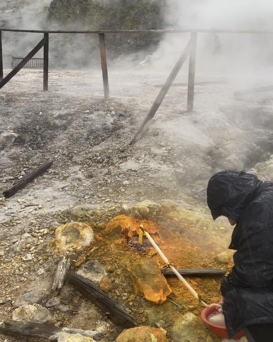 SocietaGe's tweet photo. Every month some of our members, in collaboration with INGV, carry out the sampling of fumaroles from Bocca Grande and Bocca Nuova in the Solfatara crater to study the temporal evolution of the system and to improve the knowledge of deep processes governing its degassing. https://t.co/RwKc6IqC4R