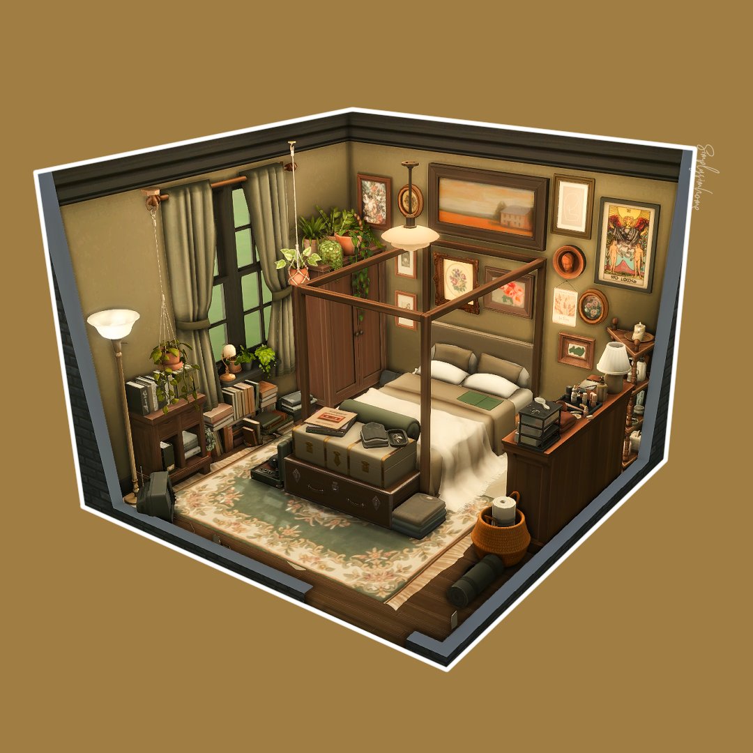 Liana's Bedroom - CC . ▫️Semi functional ▫️Tray file on my linktree profile now ▫️§47,365 #sims4 #sccregram #ShowUsYourBuilds #simmersupport @TheSims @EA @SimsCreatorsCom