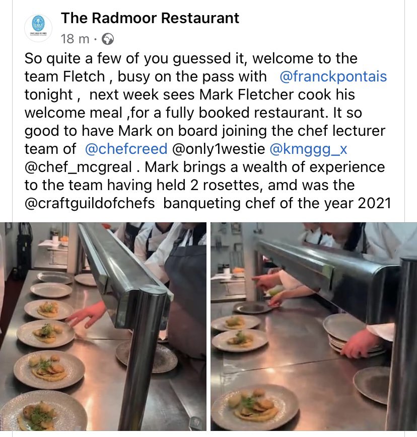 chefcreed (@chefcreed) on Twitter photo You guessed it,welcome to the team <a href="/markcooker/">mark fletcher</a> , busy on the pass with <a href="/franckpontais/">Franck Pontais</a> tonight next week sees him cook his welcome meal great to have Mark join the team he brings a wealth of experience having held 2 rosettes @craftguildofchefs banqueting chef of the year 2021 You guessed it,welcome to the team <a href="/markcooker/">mark fletcher</a> , busy on the pass with <a href="/franckpontais/">Franck Pontais</a> tonight next week sees him cook his welcome meal great to have Mark join the team he brings a wealth of experience having held 2 rosettes @craftguildofchefs banqueting chef of the year 2021