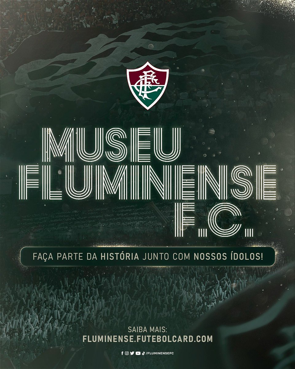 FluminenseFC's tweet photo. Tricolor, você pode garantir seu espaço ao lado dos nossos ÍDOLOS no novo MUSEU FLUMINENSE F.C.!

Acesse https://t.co/1evH5IuIhW e saiba mais! https://t.co/f31wBtv9ZA