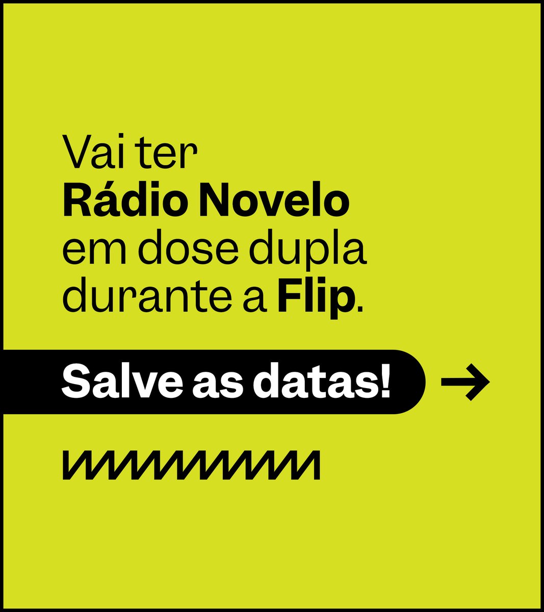 radionovelo's tweet photo. 📚 #FLIP2023 - Vai estar em Paraty durante a @flip_se na próxima semana? Venha comemorar o primeiro ano do podcast Rádio Novelo Apresenta com a gente! Serão dois eventos abertos ao público durante o evento. Esperamos vocês lá! https://t.co/D3wvnsQt52