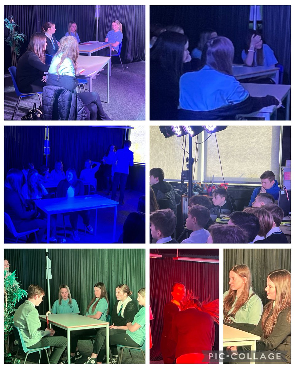 SCHDrama's tweet photo. These young people did something incredible today. The teamwork, support, acting &amp; technical skill on show was outstanding. Our S3 pupils presented their devised dramas to S1 conveying the purpose &amp; message effectively! So very proud of my class 🎭🙌🏻 #AntiBullyingWeek2023 https://t.co/tZEZlDwgMA