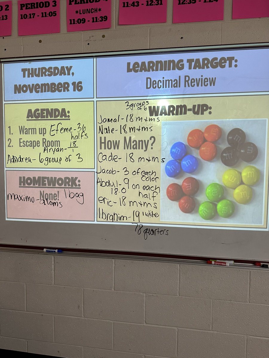 Used a math talk today to get students thinking outside the box! How many do you see? <a href="/CenturyWildcats/">Century Junior High</a> #osd135 #mathtalk