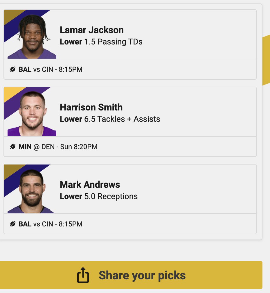 SharpSided's tweet photo. Some Monday Night Football pickem
#underdogpicks https://t.co/5BNkOt9rAI