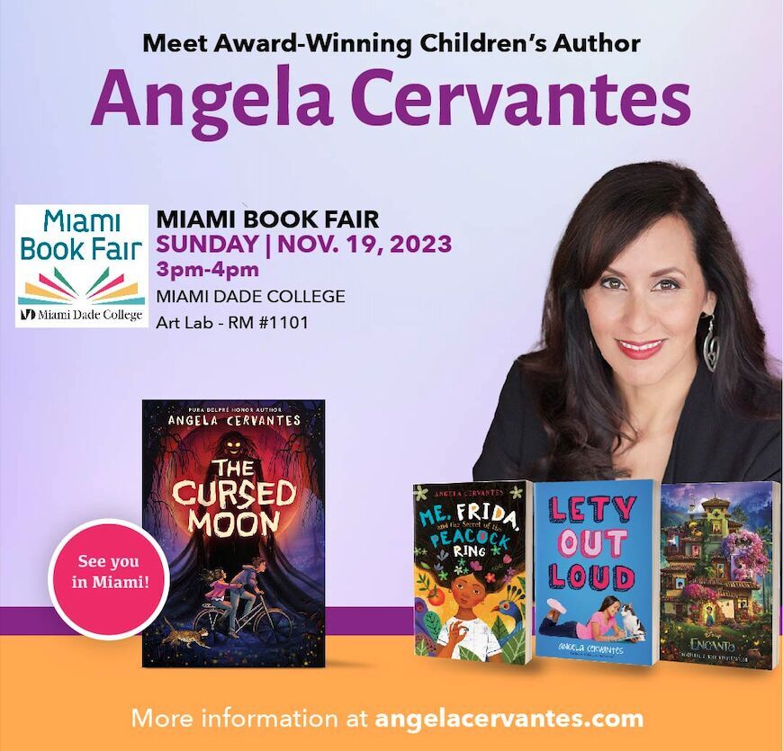 ¡Hola, Miami! I'll be at your Miami Book Fair this November 19th. Hope to see you there. ¡Nos vemos prontito! #kidlit #bookfair #readallthebooks #Miamireads