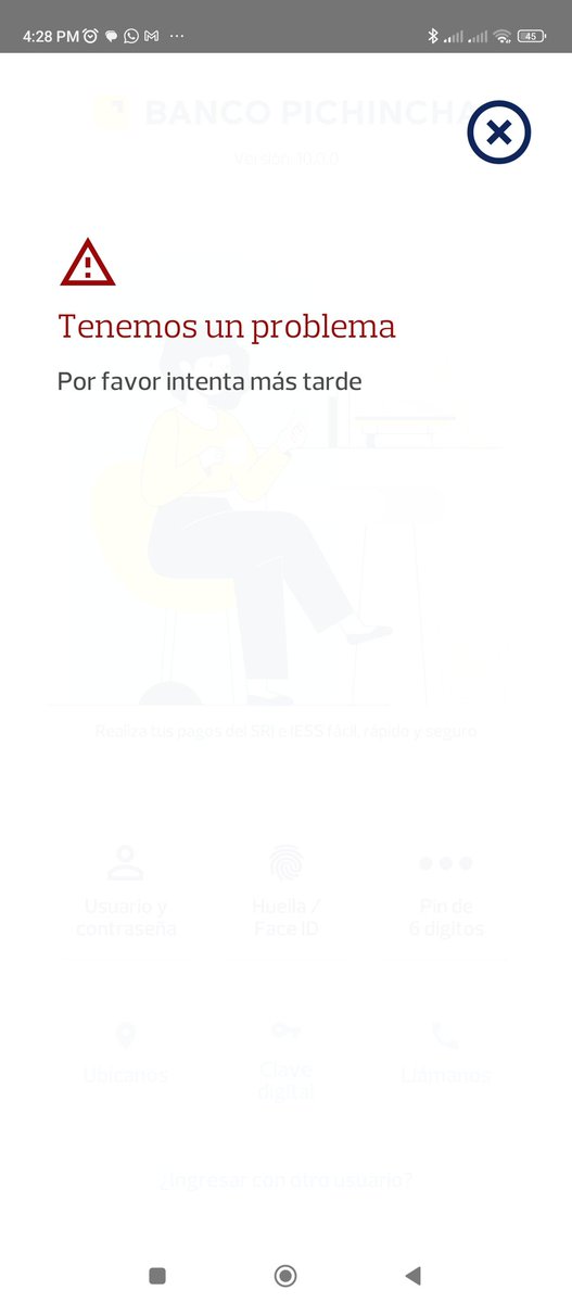 alexpz369's tweet photo. @BancoPichincha no se puede acceder https://t.co/bpCO5XpPEg