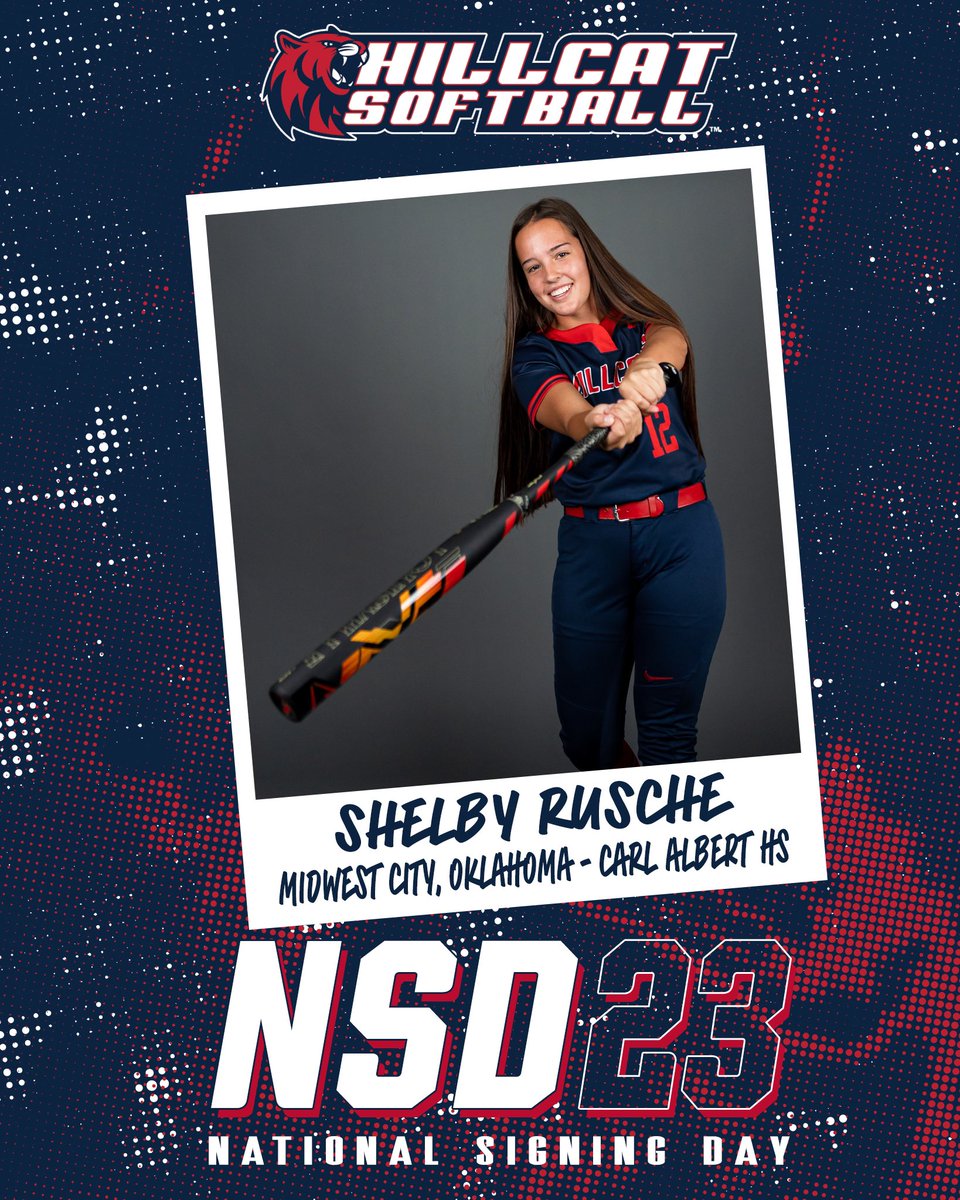 𝒮𝒽𝑒’𝓈 𝑜𝒻𝒻𝒾𝒸𝒾𝒶𝓁✒️ Please help us welcome Shelby Rusche to the Hill! Shelby is an infielder from Midwest City, Oklahoma! Welcome to the Hillcat Family!