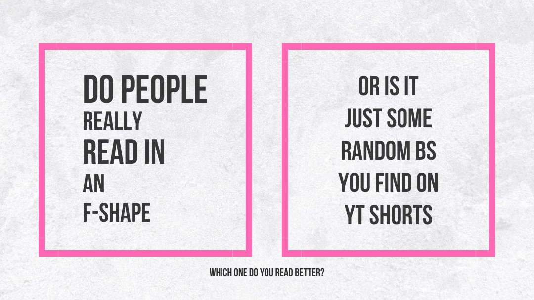 SocialSyncCo's tweet image. Is the F-shape real or just a myth? 🤔

Which reading style suits you best?

Your reading pick? Comment below⬇️
#Reading #SocialSync #Decode
