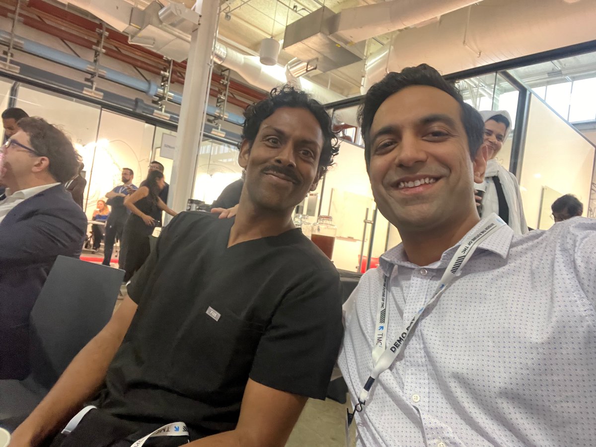 ShaleenVasavada's tweet photo. Listening to innovative company pitches at Demo Day by @TMCInnovation with @Ashwin_RaoV ! https://t.co/xg6G8xjXxH