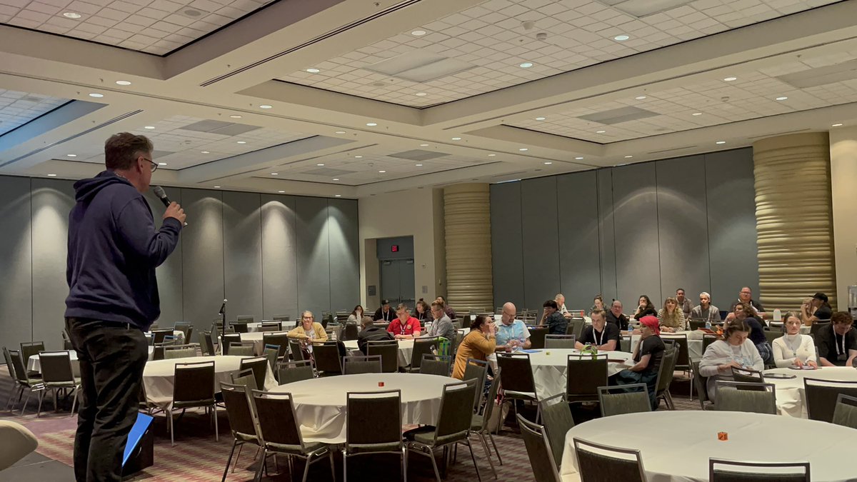 Watching the brilliant Meghan of <a href="/GuardUp/">Guard Up | Guardian Adventures</a> and Scott teach a workshop at #IAAPAExpos on creating festivals for theme parks and attractions! Such an interactive workshop! 💎