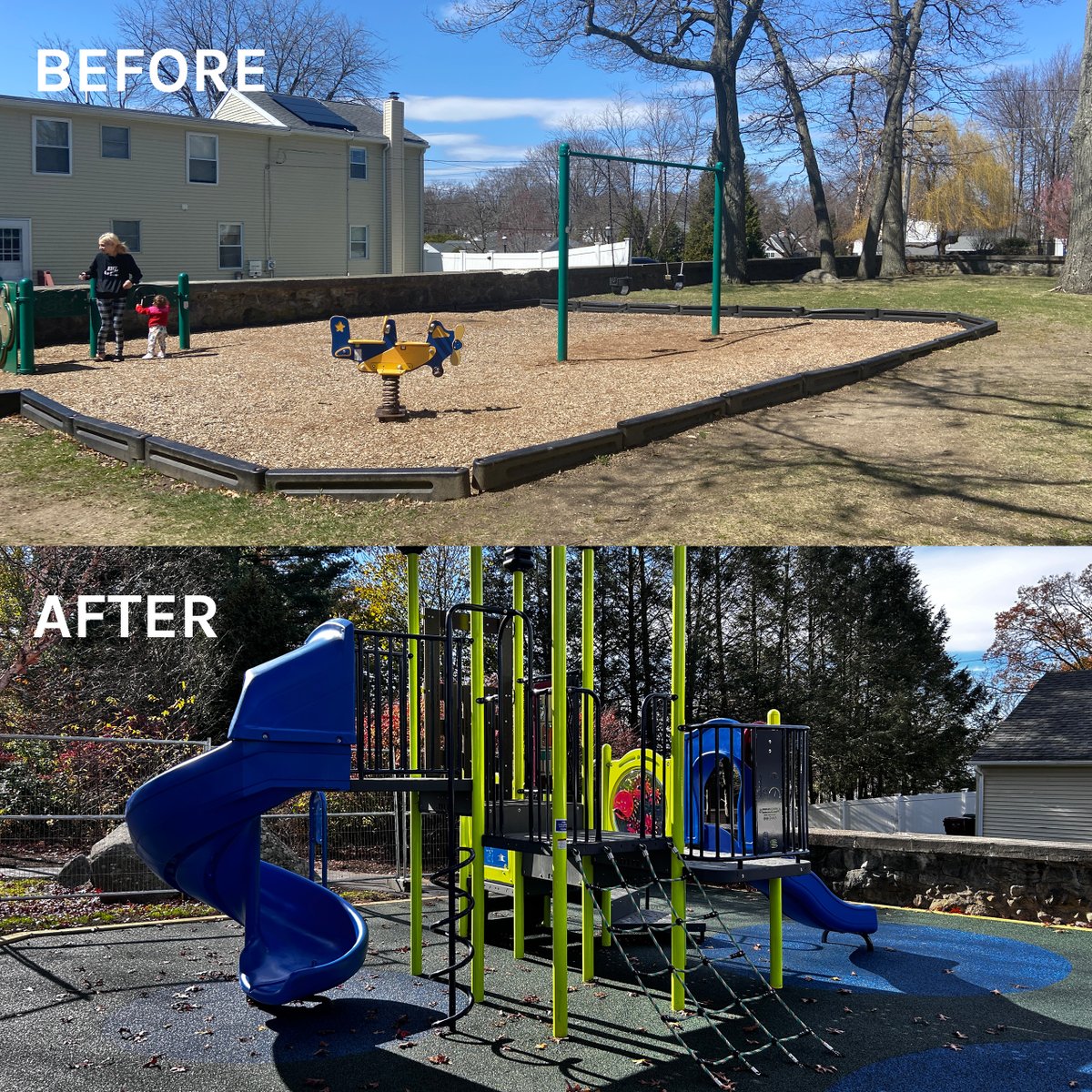 CityofLowellMA's tweet photo. The Department of Planning and Development (DPD) is excited to announce the re-opening of the Crowley, Callery, and Kittredge Park playgrounds tomorrow, Friday, November 17! 1/ https://t.co/CMY1Cszf4u