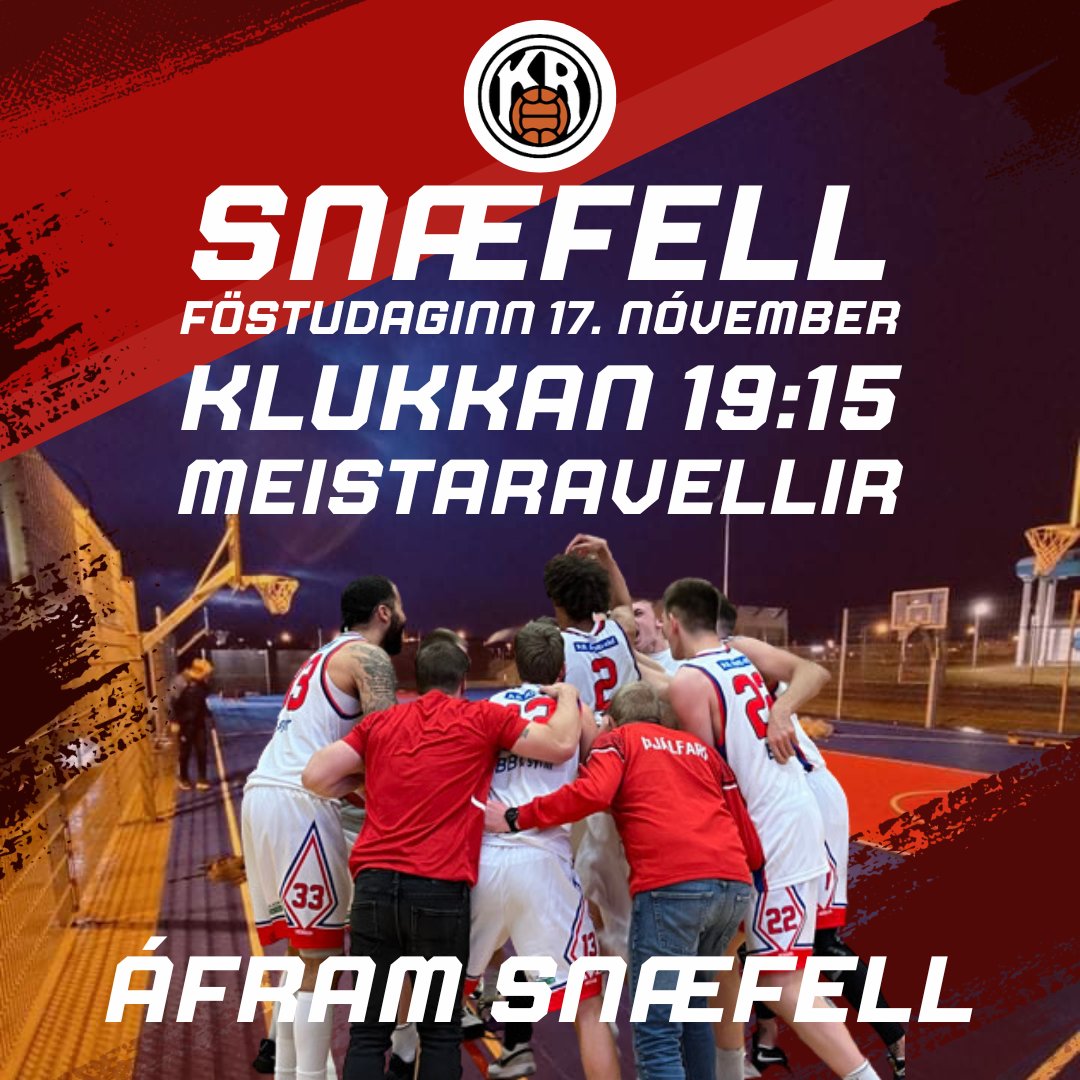 KR - SNÆFELL
🏀Fyrsta deild karla
📅Föstudaginn 17. nóvember
⏰19:15
📍Meistaravellir

Áfram Snæfell - út um allan heim! 📷