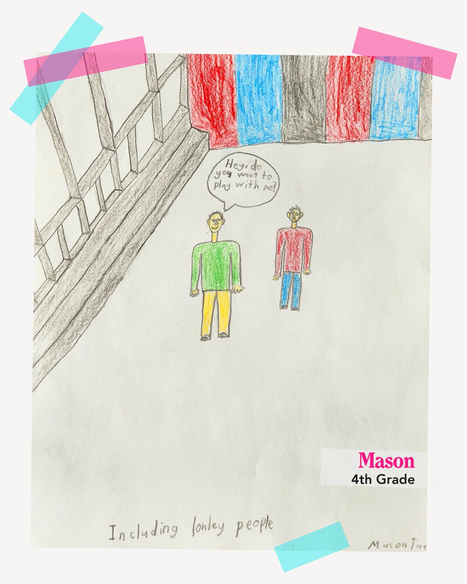 kindness_org's tweet photo. We asked, &amp; they showed us. 🎨 

Sometimes a picture is worth a thousand words. Sometimes, it's a little more.

Which one speaks to you?

____
#kindness #bekind #learnkind #kids #kidsart #drawings https://t.co/TqIxkKxCAt