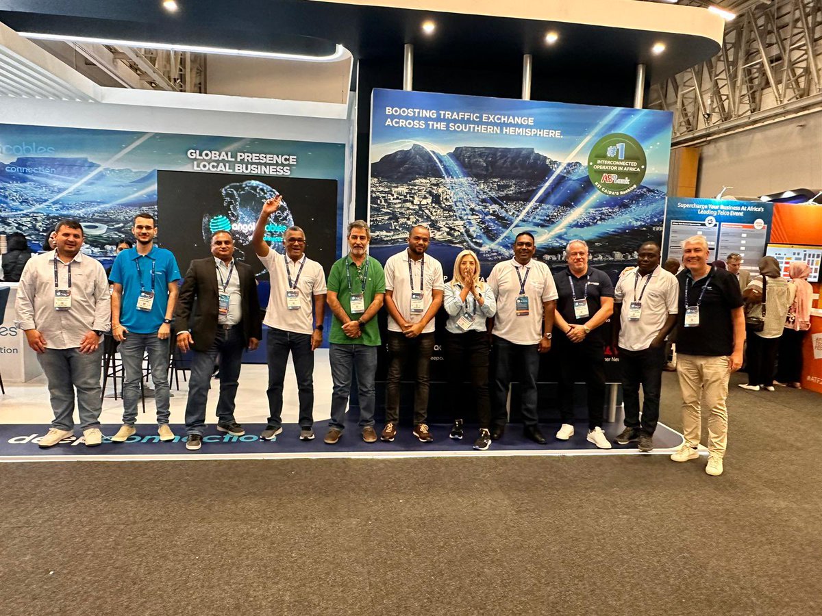 telcablesng's tweet photo. That's a wrap! What an incredible close to AfricaCom!
 
Another year reconnecting with industry peers and closing agreements that might shape the telecommunications market in Africa.

Looking forward to meeting again at the next events. https://t.co/UvcF9R9VJu