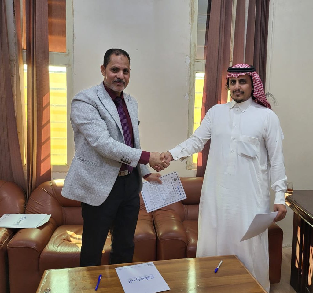 berzalem's tweet photo. - 

بتوفيق الله عز وجل تم توقيع اتفاقية تعاون بين جمعية البر الخيرية بظلم ومعهد الدراسات الحديثة لدراسة اللغة الانجليزية والحاسب الالي ( دورات بشهادة معتمدة ) ، وذلك في مقر الجمعية بمركز ظلم https://t.co/1ZGk12OaK9