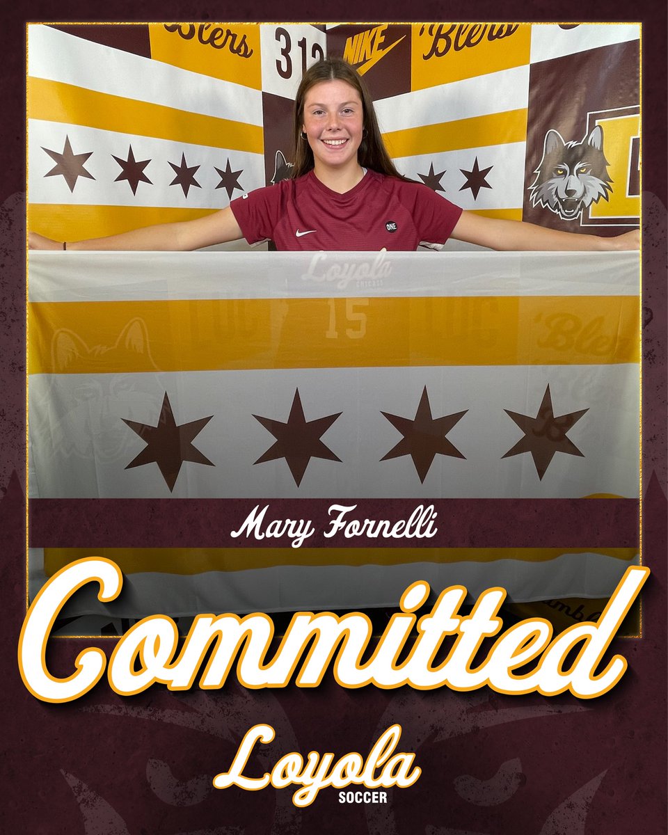 I am beyond excited to announce my verbal commitment to Loyola University where I will be continuing my academic and athletic career playing Division 1 soccer. I would like to thank my family, friends, teammates and coaches for helping me along the way. Go Ramblers!!!