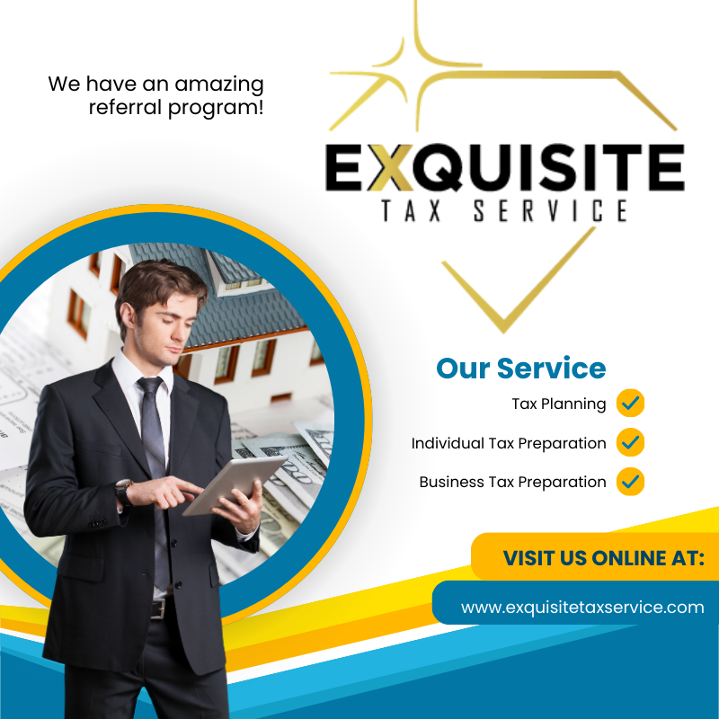 Accurate, Accredited, Affordable.
 #FastAndFriendly #GlobalTaxServices 
exquisitetaxservice.com