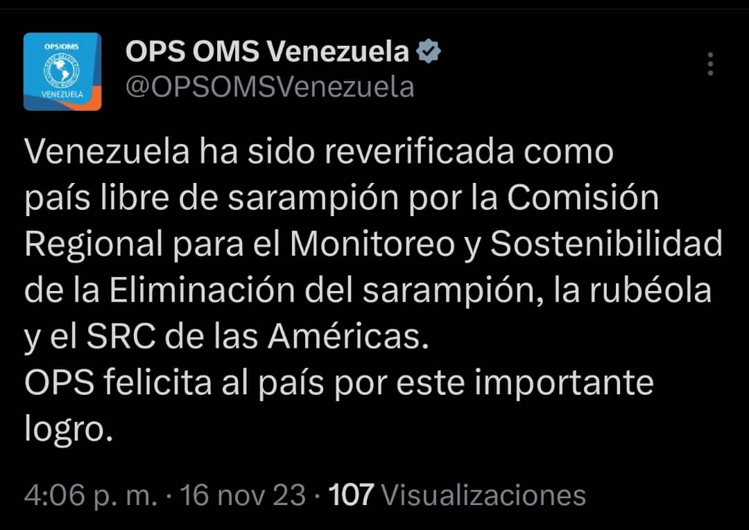 MagaGutierrezV's tweet photo. #16nov Un merecido reconocimiento público a todo nuestro personal de salud: médicos, médicas, enfermeros, enfermeras y comités de Salud en las comunidades por este importante éxito en beneficio de nuestros niños y niñas. Venezuela va pa’ lante! #JuntosPorCadaLatido #Venceremos https://t.co/S90XSk9BE6