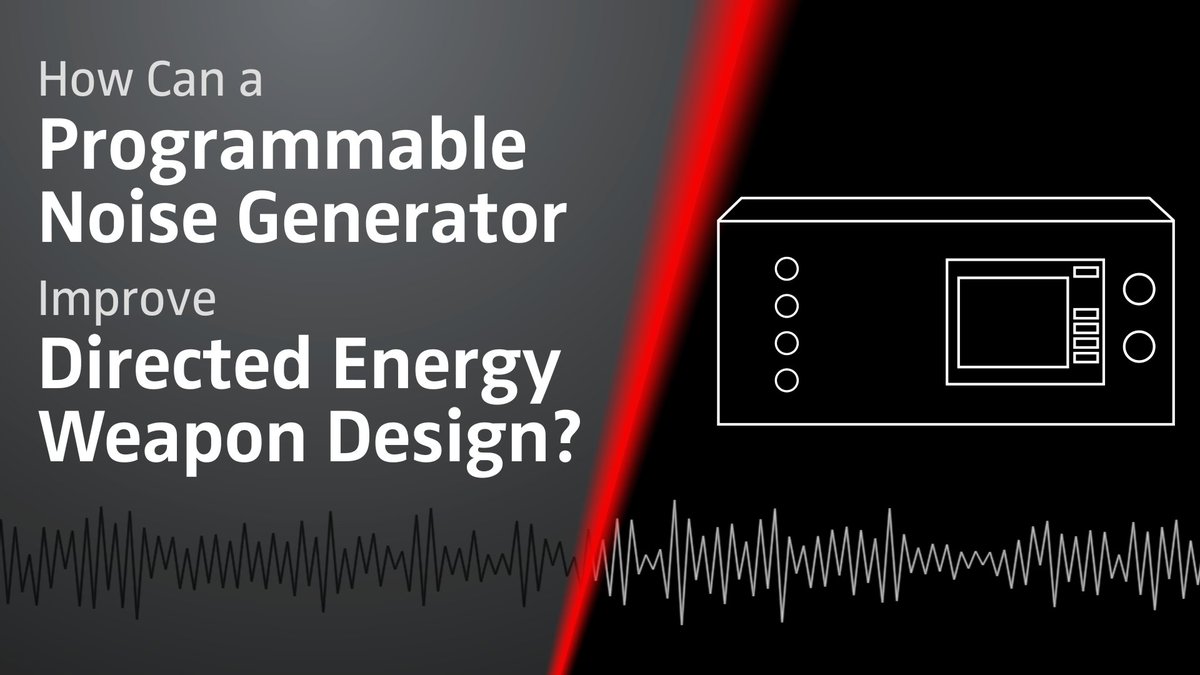 WTGinnovation's tweet image. In this video, learn why programmable noise generators are essential instruments during directed energy weapon design. hubs.ly/Q0299LjZ0 #AWGN #laser #DirectedEnergy