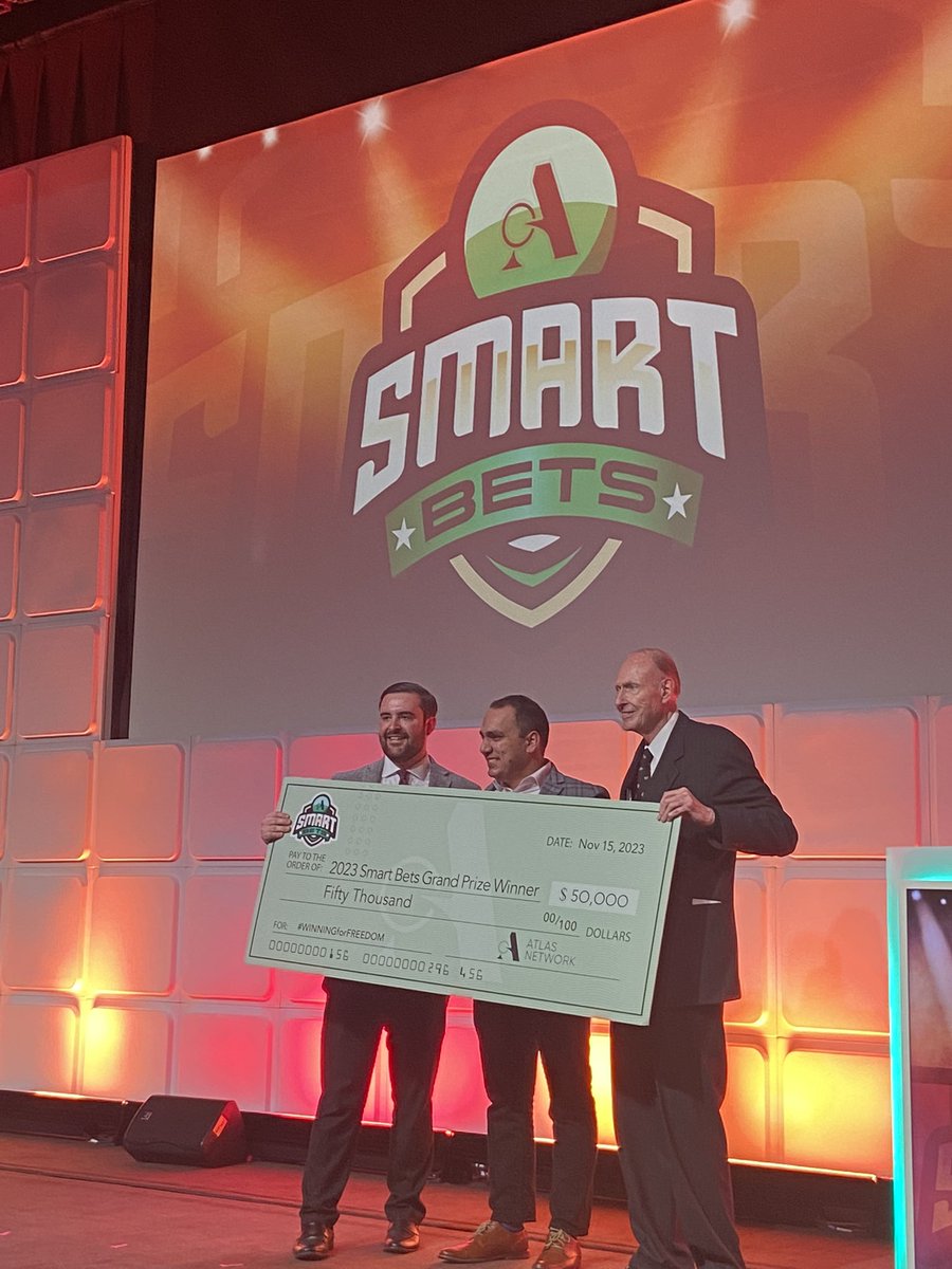 BeverlyHallberg's tweet photo. Loved coaching the participants of the  @AtlasNetwork Elevator Pitch Competition and the @AtlasNetwork Smart Bets Competition in NY this week. I know the world seems bleak, but there are men and women across the globe fighting for free societies. https://t.co/peGpr4G1fR