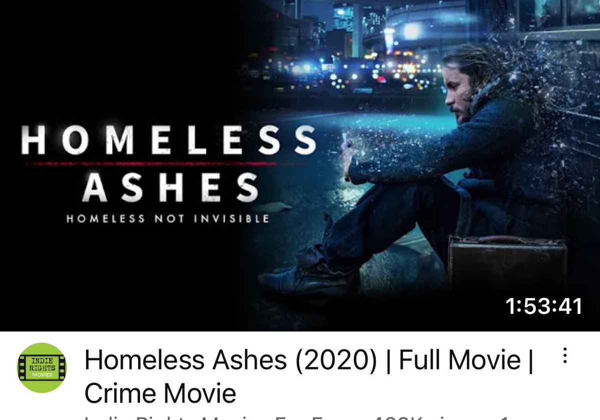 RDesroc's tweet photo. Homeless Ashes (2020) | Full Movie |Crime Homeless Film
🎥https://t.co/j2gvPMPjjW via @YouTube @indierights
Presently Available
🎬Indie Rights Movie For Free 🙏@zammit_marc @RDesroc #HomelessAshes #homeless #Film https://t.co/SLM9sz6ayj