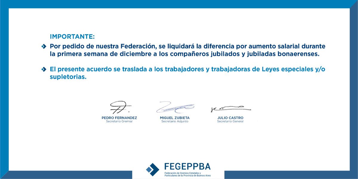 Último acuerdo salarial estatales bonaerenses
Ejerciendo nuestro a  👉🏼 paritarias libres‼️