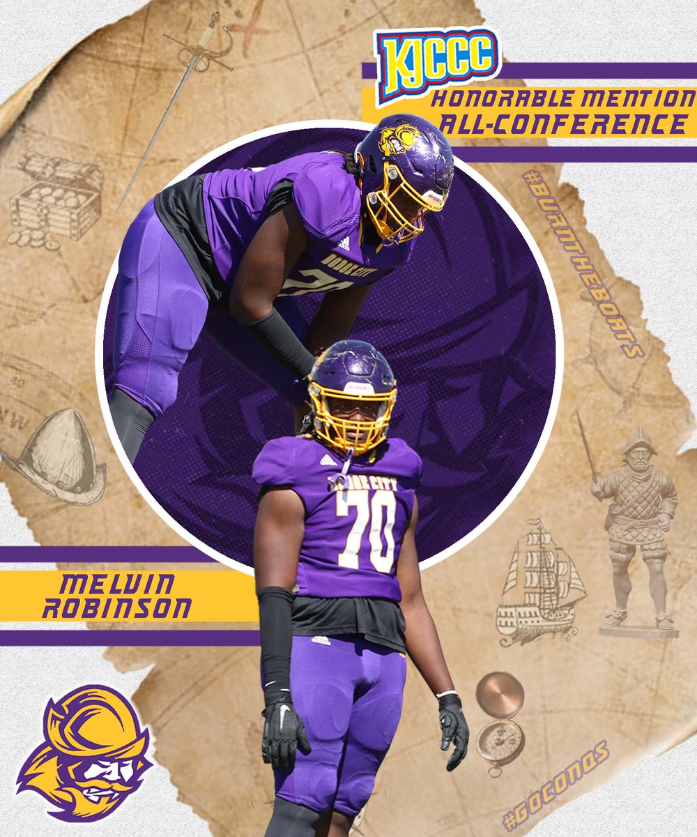 🏈Football | #GoConqs 🏈Melvin Robinson 🏆All-KJCCC Honorable Mention 🏈Offensive line - tackle 🏡Lakeland, FL #BurnTheBoats