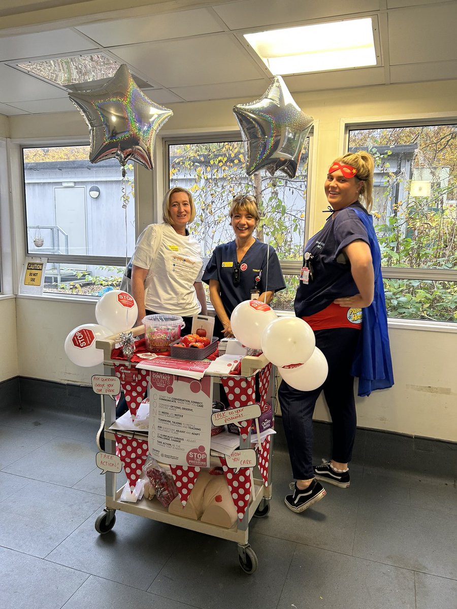 It’s that time again to #StopThePressure  @RNOHnhs - our superheroes are coming to enlighten and entertain with their 2023 campaign - get involved! 
Look out for 🍎✋🏻🛑 @RachelDeegan1 and her awesome team on our wards today 🩵😜✋🏻