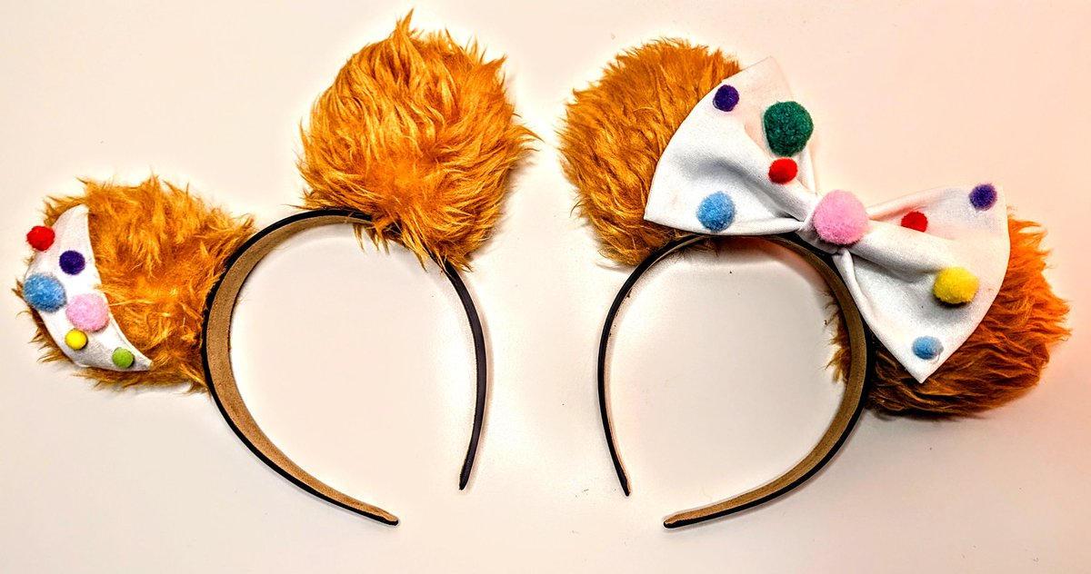 Handmade Bear Ears made for my two ready for tomorrow ❤️🐻 #childreninneed #pudseybear #pudsey