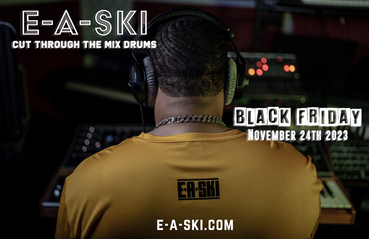 Cut Through The Mix Drums- BLACK FRIDAY November 24 2023.