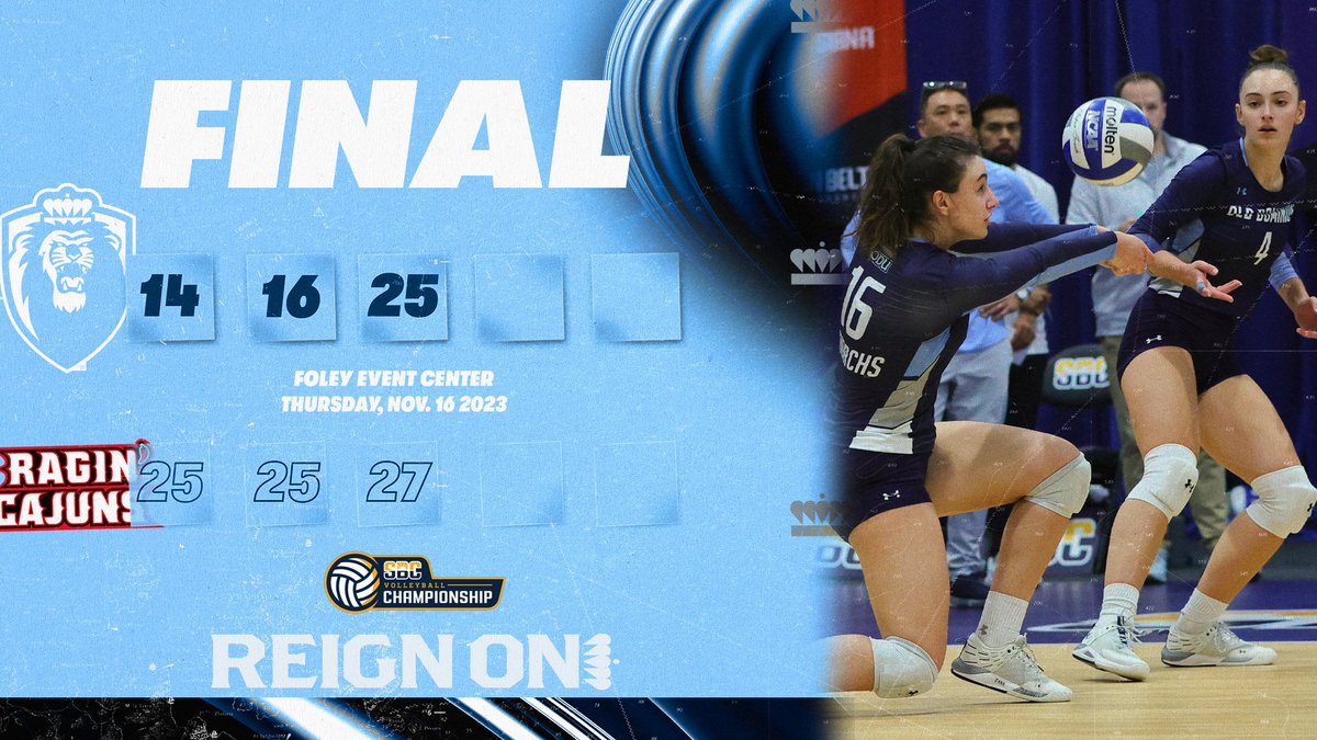 FINAL | ODU battles, but comes up just short in the 3rd set as the Monarchs finish the season. #ODUSports | #ReignOn | #Monarchs