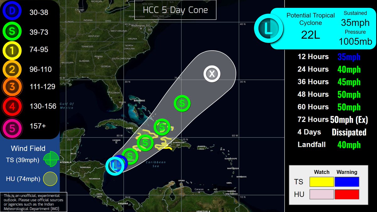 hurricane_chase's tweet photo. Potential Tropical Cyclone #22L has been designated and is expected to become our next named storm, #Vince within the next 24 hours. Significant rainfall could occur for parts of #Cuba, #Jamaica, and #Haiti.
#wx #wxtwitter #tropicswx https://t.co/JObPU849CH