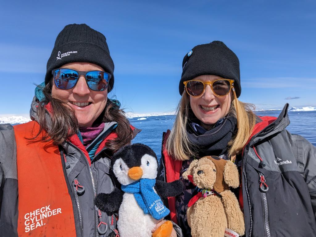 RebeccaCarrotte's tweet photo. Cathedrals of ice in the Bellinghousen Sea. Beautiful #bluesky day #emmapenguin #Antarctica #ice #HBantarctica2023 @AbertayUni @DundeeSciCentre @DiscoveryDundee @Insights_CEO @Insights @ScotSAGES https://t.co/Ajbm2TQqwZ