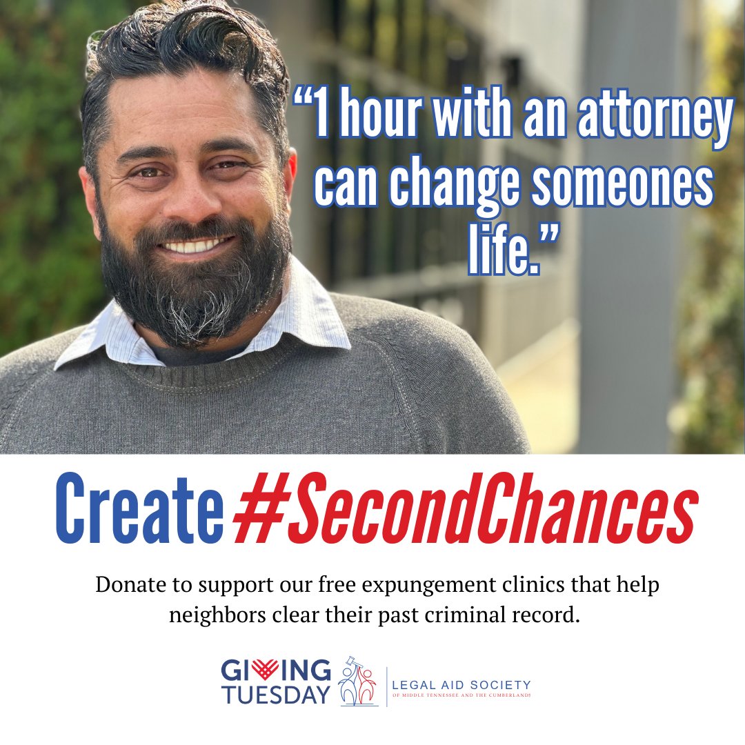 This November, let's lend a hand to those seeking a second chance. 🤝 Legal Aid Society empowers community members with past records to reintegrate with dignity. 

💖 Join us in supporting our mission all month. Learn more:bit.ly/secondchancest… #GivingTuesday #CommunitySupport