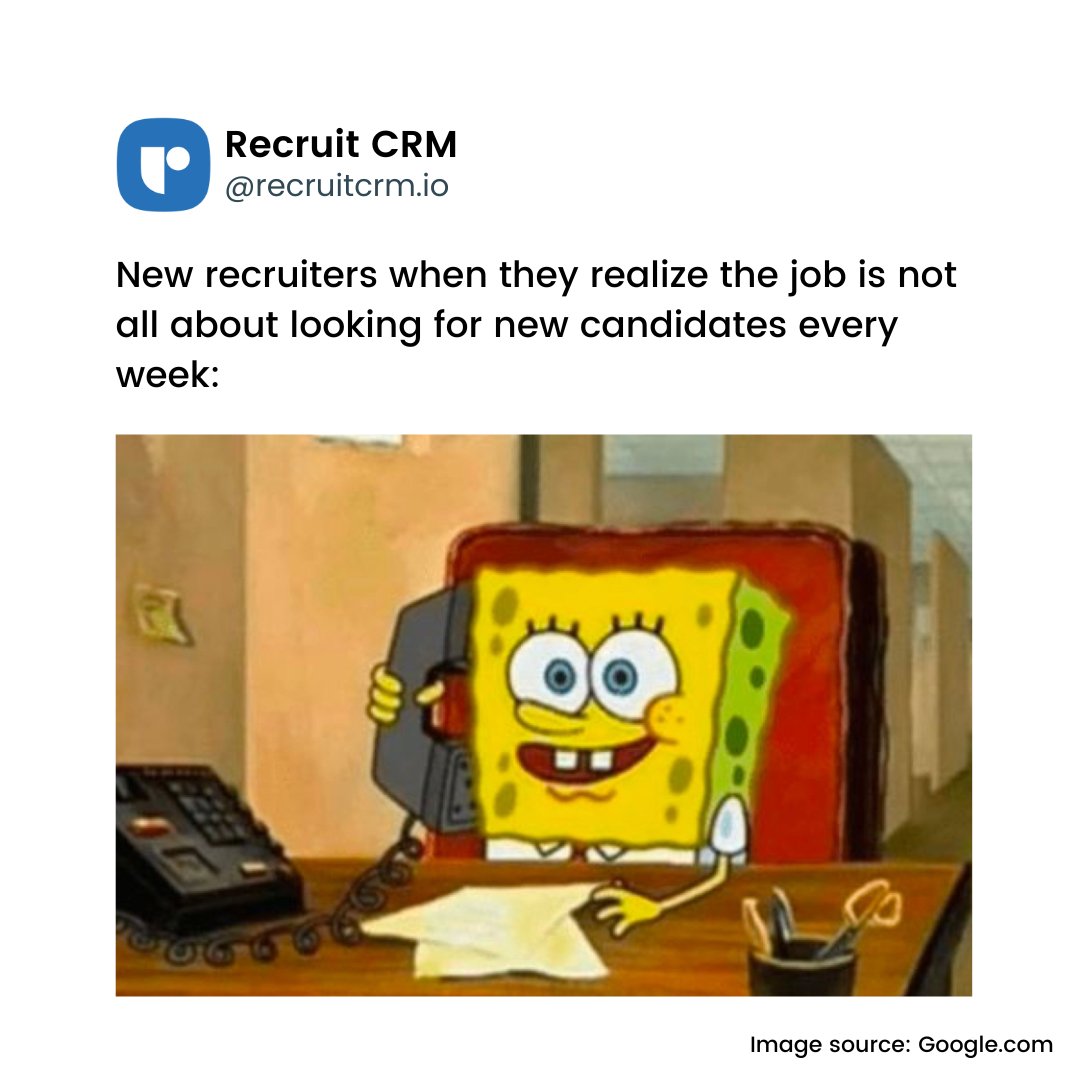 Well, alright then. 📞😀

#recruitermemes #recruitcrm #recruitingmemes #recruiters #funmemes #spongebob #spongebobmemes