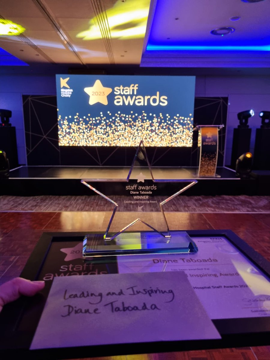 I am deeply humbled! Thank you for all the Trust and Faith! To #teamREU, thank you  for making my work easy! You all inspire me to do better! @KingstonHospNHS <a href="/NicholaKane2/">Nichola Kane</a> @BereniceConstab <a href="/Harmudge/">Tracey Kelly 💙</a> <a href="/SarahShade16/">Sarah Shade</a> <a href="/eraderecht/">Liz Raderecht</a> <a href="/JSkhft/">Justine</a> #teamKHFT #staffawards2023