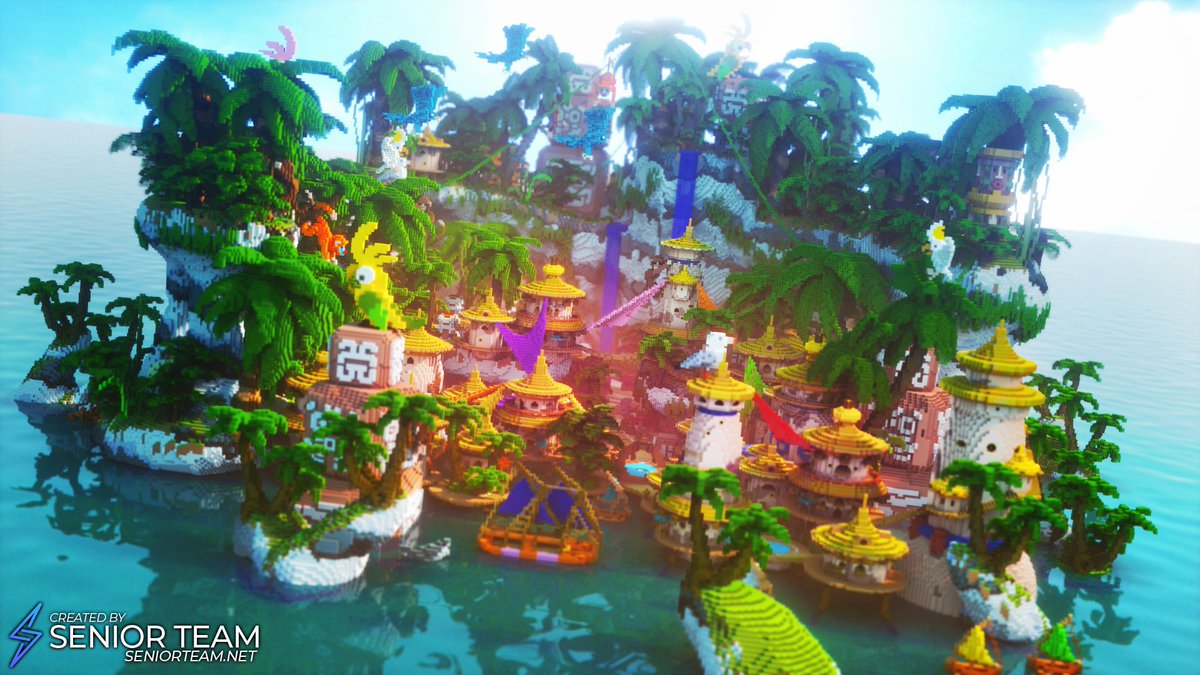 SeniorStudios's tweet photo. This beautiful island build is full of color and detail! 🏝️🔍

#Minecraft #Minecraftbuilds #minecraft建築コミュ https://t.co/dlu1jArFU5