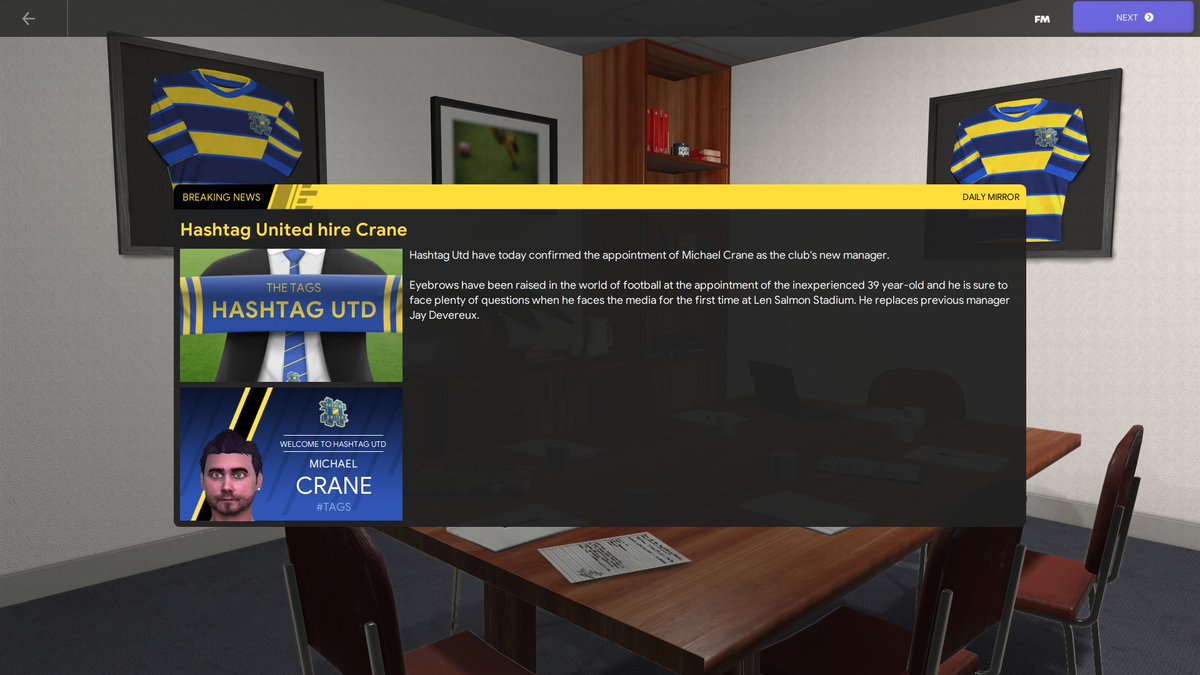 _MichaelCrane's tweet photo. So the journey begins #hashtagutd level 10 database #FM24 https://t.co/zzmXyqD6I4