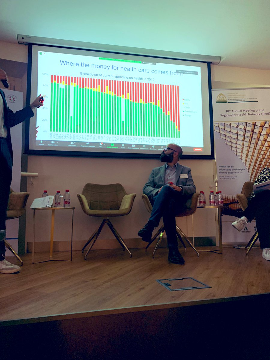 Encuentro de regiones de la OMS. Hoy en sevilla no solo son los <a href="/LatinGRAMMYs/">The Latin Recording Academy / Latin GRAMMYs</a> también ha estado la <a href="/WHO_Europe/">WHO/Europe</a> en <a href="/Cajasol/">Fundación Cajasol</a> para hablarnos de economía de la salud, equidad y accesibilidad. #who #SevillaHoy