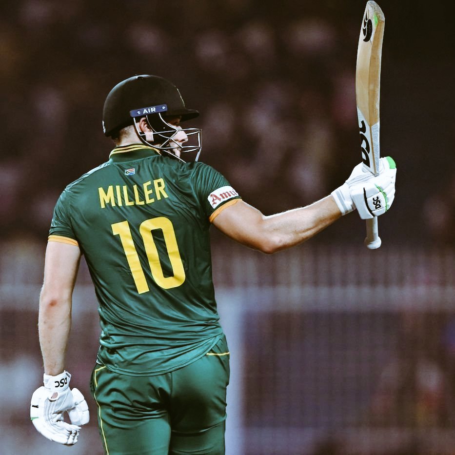 MahamTariqq's tweet image. A splendid knock by South African middle-order batsman David Miller in the #CWC23semifinal.
His well-played innings is truly appreciated and admired. 
 #Miller 
#SAvsAUS 
#CWC23