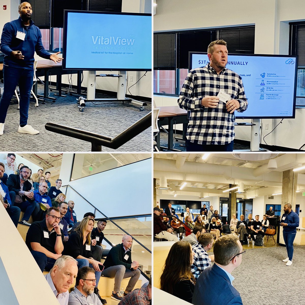 At <a href="/TechPointInd/">TechPointInd</a>’s final pitch night of the year. Over 80 people in attendance! 

Nice job by pitching companies:
<a href="/ArcticRx/">ArcticRx</a>, VitalView, FrameWork and Soloist