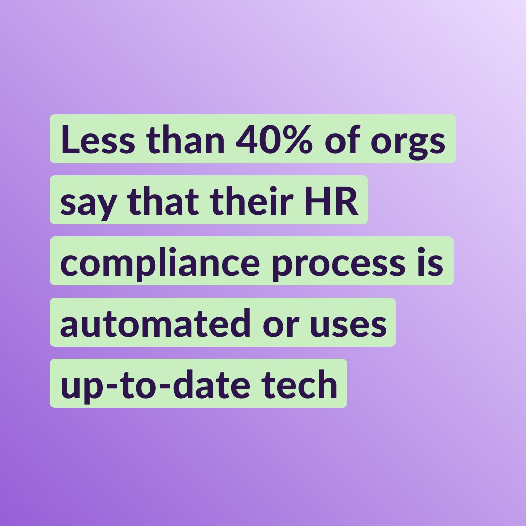 HR compliance is a common challenge for businesses. Yet, a recent study with <a href="/HRdotcom/">HR.com</a> revealed less than 40% of organizations have automated HR processes or use up-to-date technologies.

Automate employment law compliance with SixFifty Employment Docs: sixfifty.com/products/emplo…