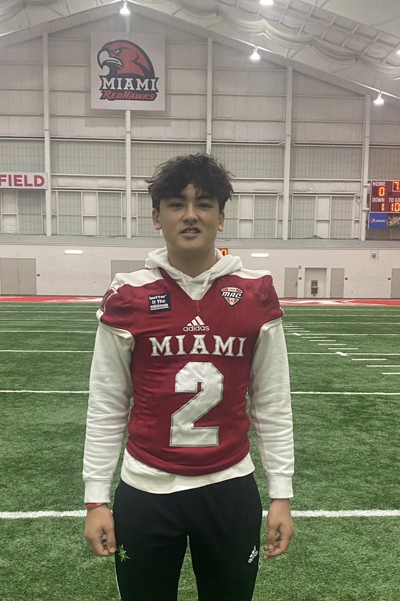 Had a great time at Miami OH yesterday! Thank you @CoadyKeller1 for the game day invite. Hope to be back on campus soon! @RedHawksRecruit @Martin_Miami_HC @PrepRedzoneIL @EDGYTIM @CoachBigPete @qbwon