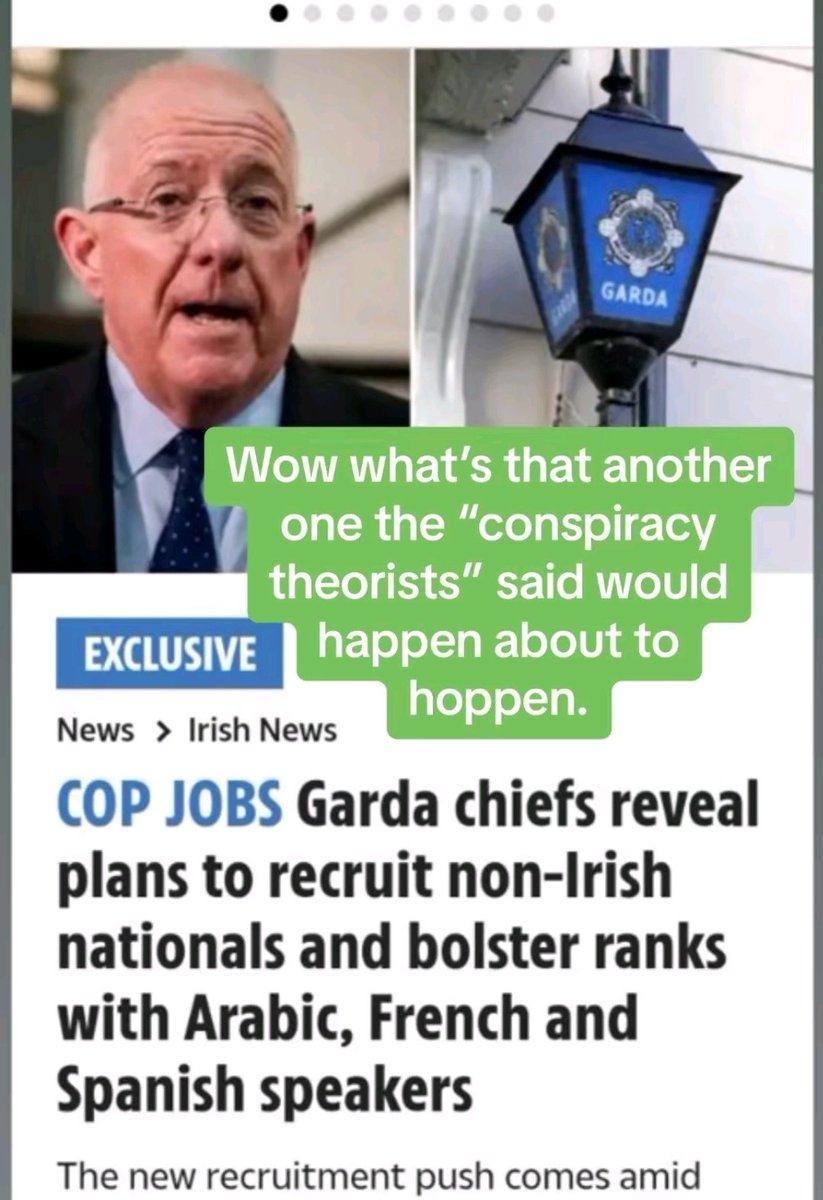 Irelands corrupt government will be using these undocumented #illegals in the #GardaSíochána and  #ÓglaighNahÉireann #SinnFéin #Finegael #FiannaFáil among others all know this already all agreed to fuck over their own kin. The illegals are tools that will be used against us WATCH