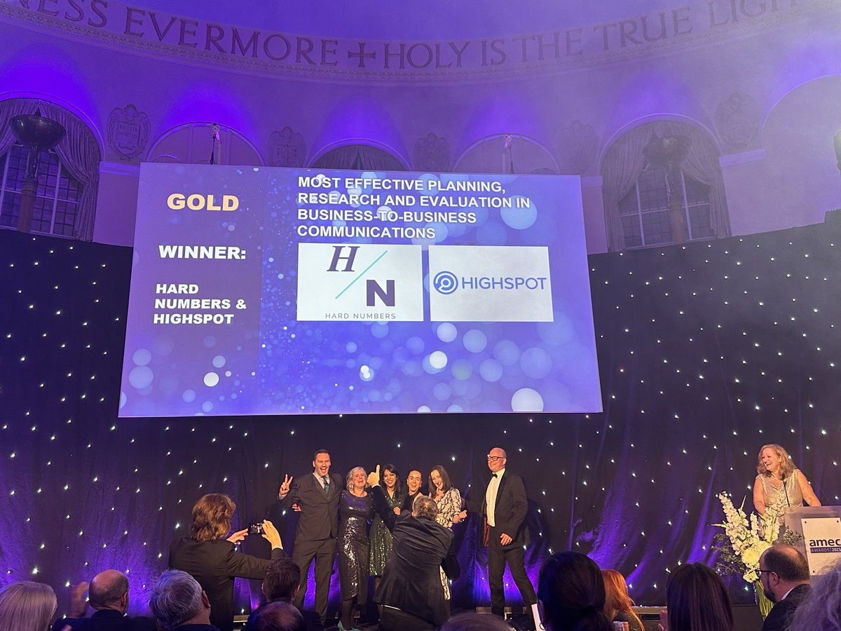 richardbagnall's tweet photo. So thrilled for industry good guys and brilliant partners to @carma - the fabulous @hardnumbers crew led by @DarrylSparey with @CelineBeirnePR and @amylouisestone #amecsummit https://t.co/wH4TzXerO9