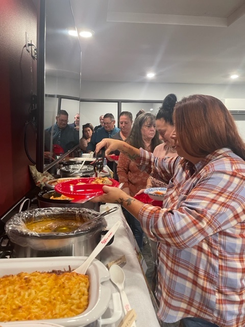 impact_solut98's tweet photo. Our annual Thanksgiving celebration was a success! We enjoyed delicious food, great company, and a friendly dessert competition. Desserts were judged on presentation, taste, and creativity. Appreciation to all who played a role in ensuring the success of this exceptional event! https://t.co/V9TGw2jXNf