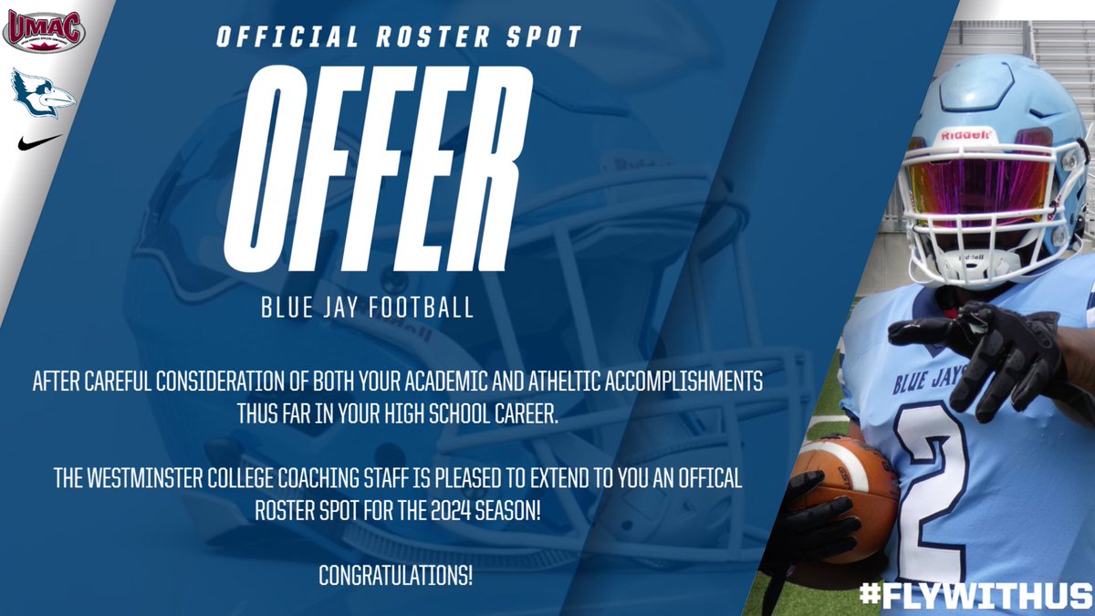 Thank you lord🙏🏾 and thank you to <a href="/CoachLozano23/">Bubba Lozano</a> <a href="/WESTMOFB/">Westminster College Football</a> for this opportunity!