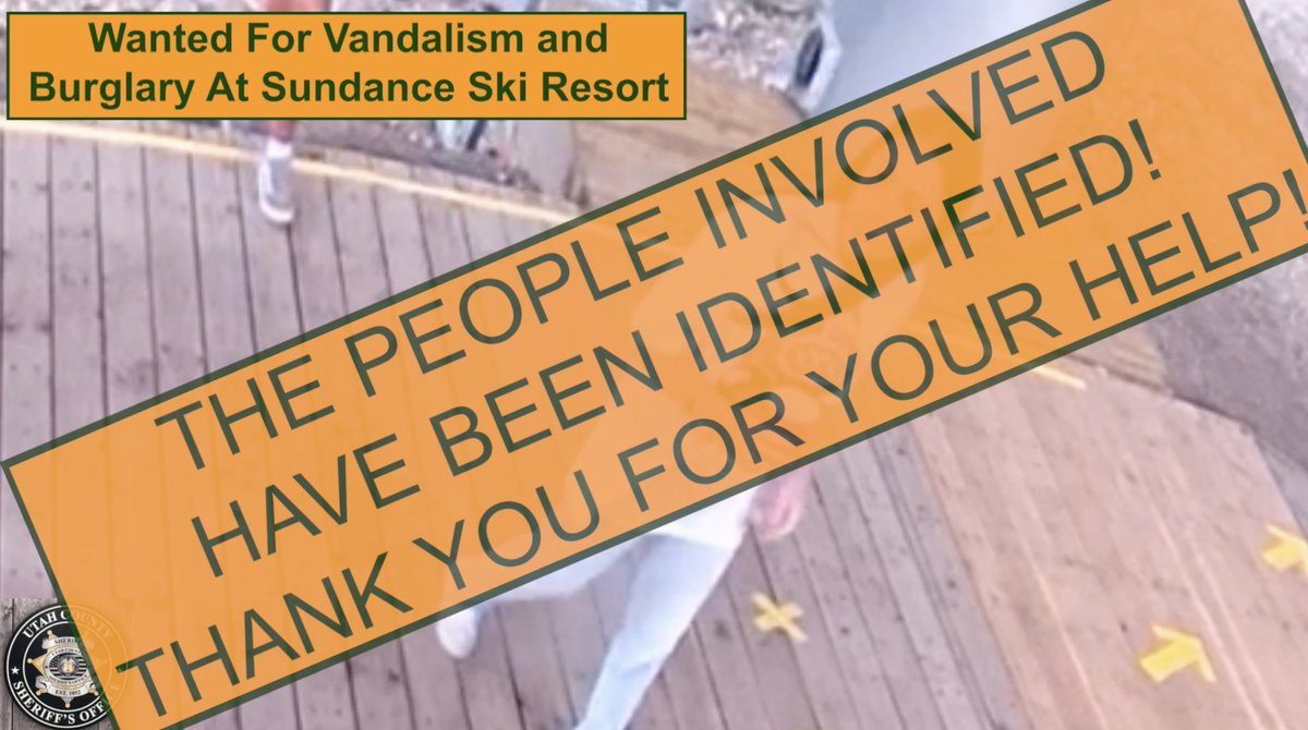 With help from the public, <a href="/UCSO/">Utah County Sheriff</a> Detectives have identified the people involved in these incidents. Thank you for you help!