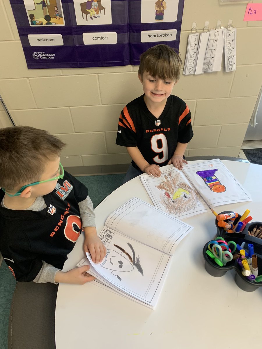 Sharing our journal entries with buddies around the room💙 <a href="/WilsonElem/">Wilson Elementary</a>
