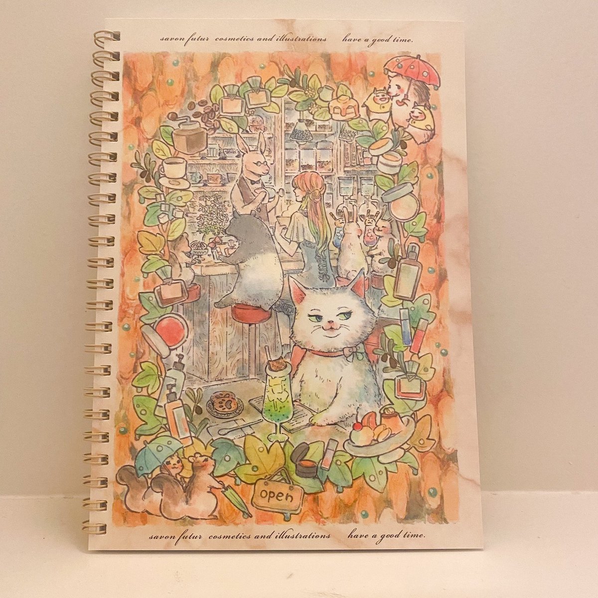 savonfutur's tweet photo. 新しいイラスト『森のかくれが』のイラストグッズをデザインしました。こちらはクロッキー帳です✏️ https://t.co/Pg1WMnaFWQ